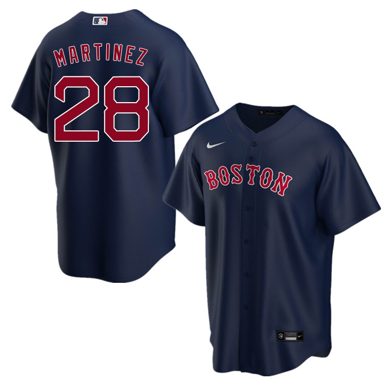Nike Men #28 J.D. Martinez Boston Red Sox Baseball Jerseys Sale-Navy - Click Image to Close